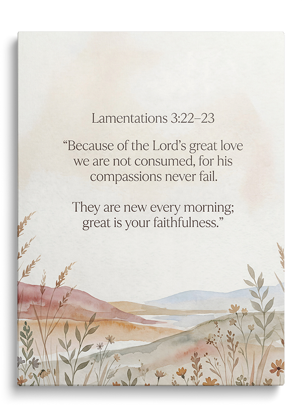 Lamentations 3:22–23