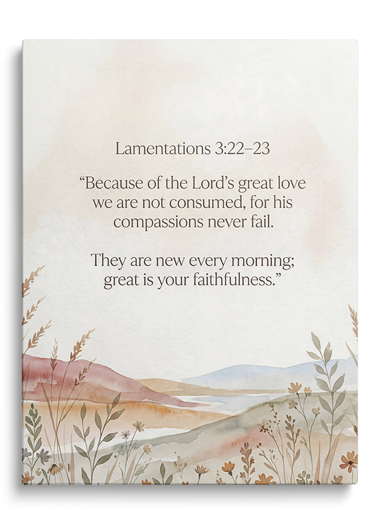Lamentations 3:22–23